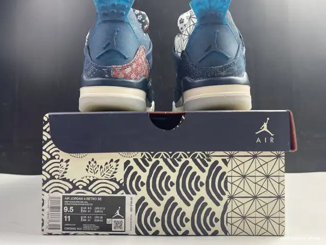 Rep Sashiko Retro 4 Air CW0898-400 Jordan SE 0502